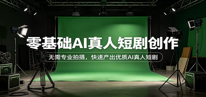 零基础AI真人短剧创作：无需专业拍摄，快速产出优质AI真人短剧 - 臻优资源网