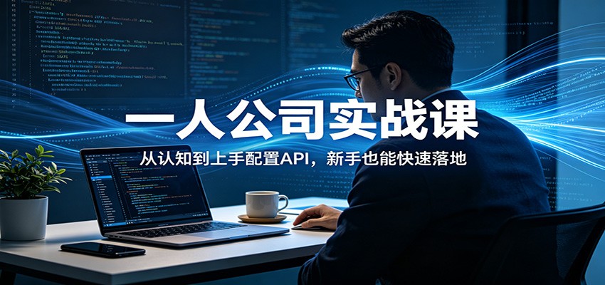 一人公司实战课：从认知到上手配置API，新手也能快速落地 - 臻优资源网