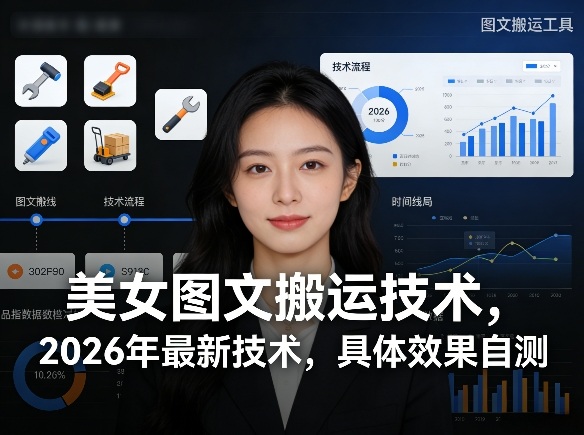 美女图文搬运技术,2026年最新技术,具体效果自测 - 臻优资源网