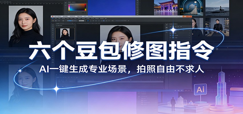 六个豆包修图指令：AI 一键生成专业场景，拍照自由不求人 - 臻优资源网
