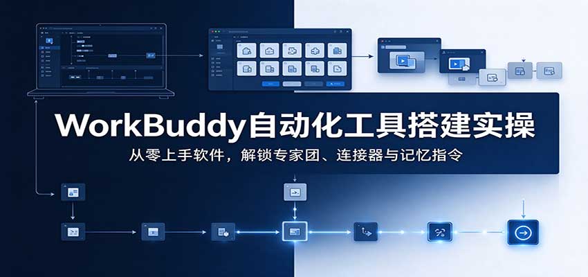 WorkBuddy自动化工具搭建实操：从零上手软件，解锁专家团、连接器与记忆指令 - 臻优资源网