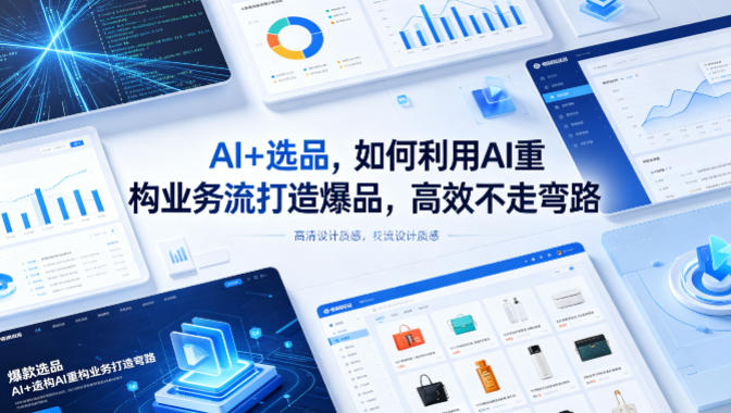 AI+选品，如何利用AI重构业务流打造爆品，高效不走弯路 - 臻优资源网