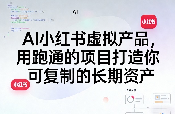 AI小红书虚拟产品，用跑通的项目打造你可复制的长期资产 - 臻优资源网