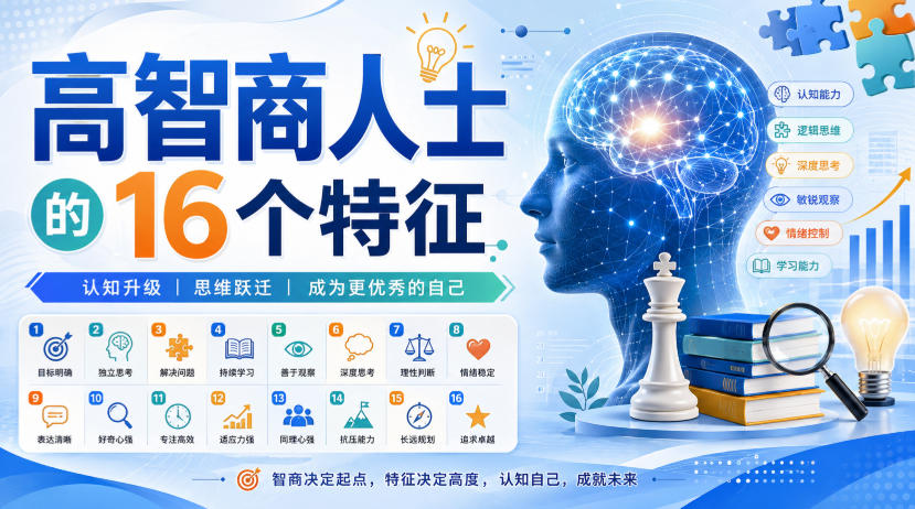 付费文章：高智商人士的16个特征 - 臻优资源网
