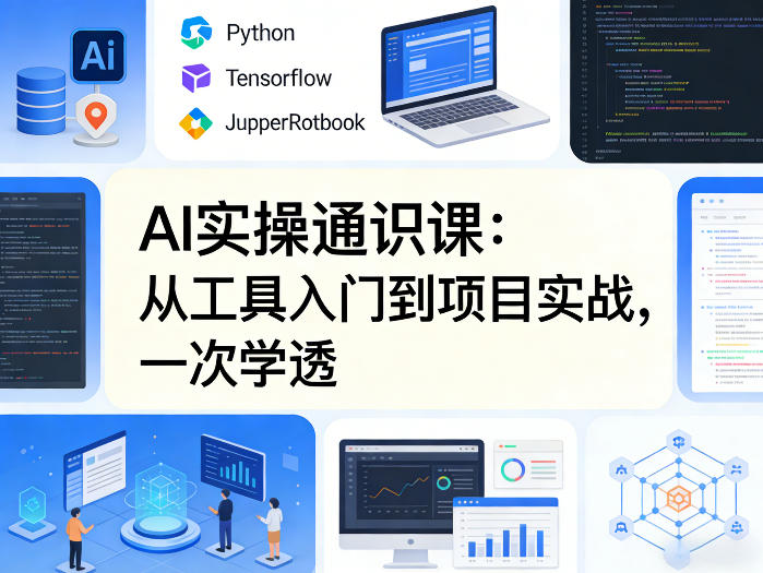 AI实操通识课，从工具入门到项目实战，一次学透 - 臻优资源网