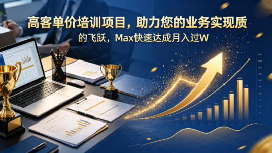 高客单价培训项目，助力您的业务实现质的飞跃，Max快速达成月入过W【原创双语字幕】 - 臻优资源网