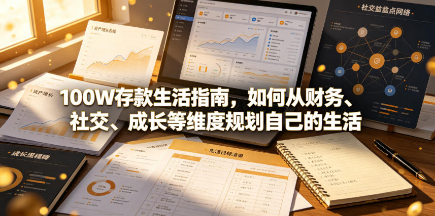 付费文章：100W存款生活指南，如何从财务、社交、成长等维度规划自己的生活 - 臻优资源网