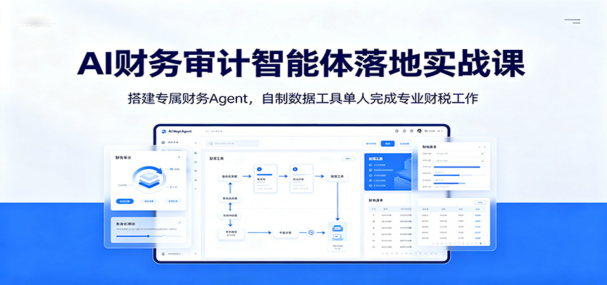 AI财务审计智能体落地实战课：搭建专属财务Agent，自制数据工具单人完成专业财税工作 - 臻优资源网