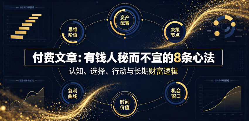 付费文章：有钱人秘而不宣的8条心法 - 臻优资源网