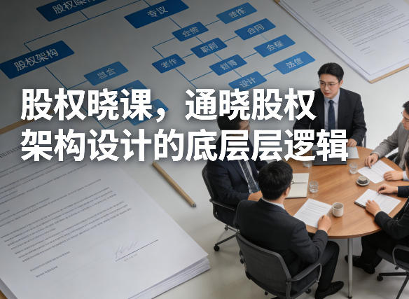 股权晓课，通晓股权架构设计的底层逻辑 - 臻优资源网