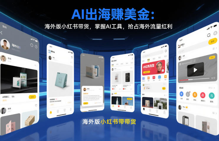 AI出海賺美金：海外版小红书带货，掌握AI工具，抢占海外流量红利（更新2026） - 臻优资源网