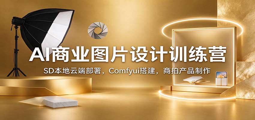 AI商业图片设计训练营：SD本地云端部署，Comfyui搭建，商拍产品制作 - 臻优资源网
