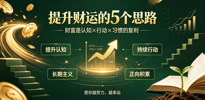 付费文章：提升财运的5个思路——财富是认知x行动x习惯的复利，愿你越努力，越幸运 - 臻优资源网