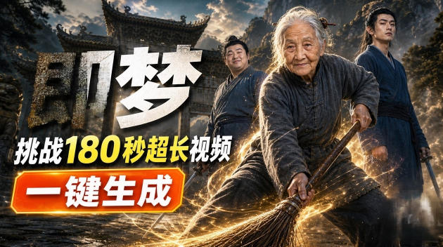 即梦挑战180秒超长视频!一键生成3分钟电影?完整制作流程详细分享! - 臻优资源网
