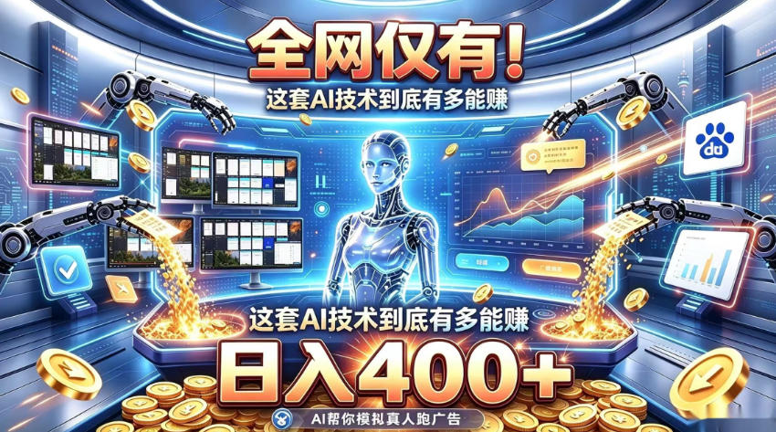 全网仅有！这套AI技术到底有多能賺，日入400+，无需人工干预，实现真正被动变现【揭秘】 - 臻优资源网