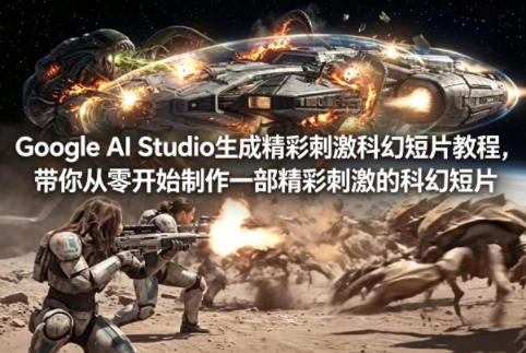 Google AI Studio生成精彩刺激科幻短片教程,带你从零开始制作一部精彩刺激的科幻短片【双语字幕】 - 臻优资源网