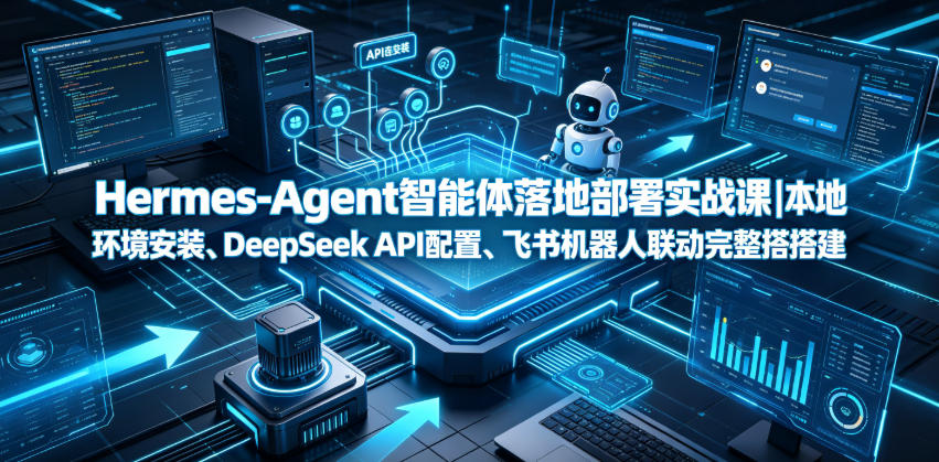 Hermes-Agent智能体落地部署实战课｜本地环境安装、DeepSeek API配置、飞书机器人联动完整搭建教程 - 臻优资源网