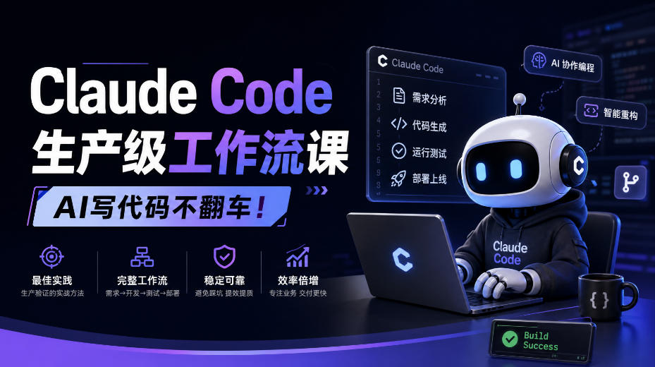 Claude Code生产级工作流课，AI写代码不翻车！【原创双语字幕】 - 臻优资源网