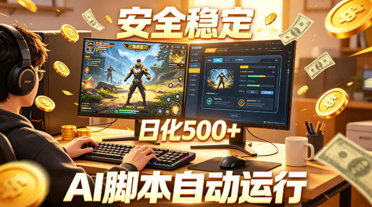 三角洲全自动挂G项目，AI脚本躺賺，日化500+，无需手动操作【揭秘】 - 臻优资源网
