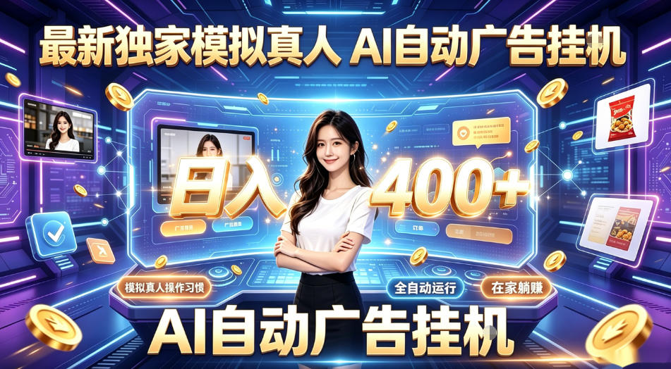 最新独家模拟真人，AI自动挂号挂G，日入400+，全程全自动运行，无需人工【揭秘】 - 臻优资源网
