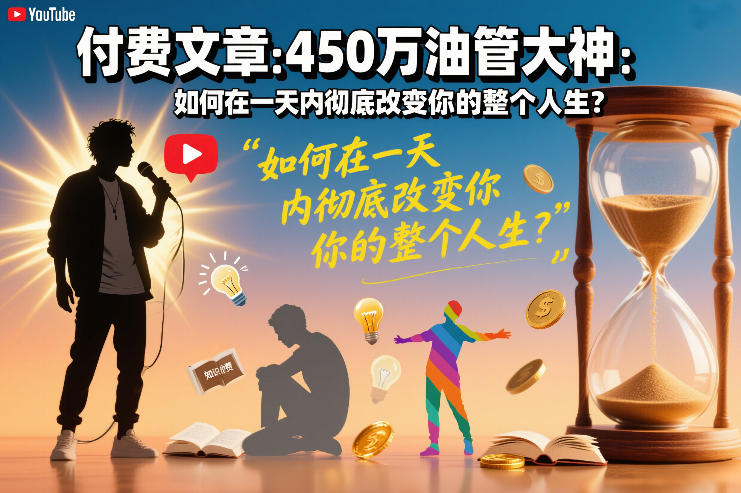 付费文章：450万油管大神：如何在一天内彻底改变你的整个人生？ - 臻优资源网