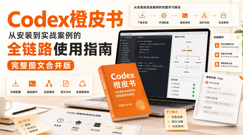 Codex橙皮书，从安装到实战案例的全链路使用指南，完整图文合并版 - 臻优资源网