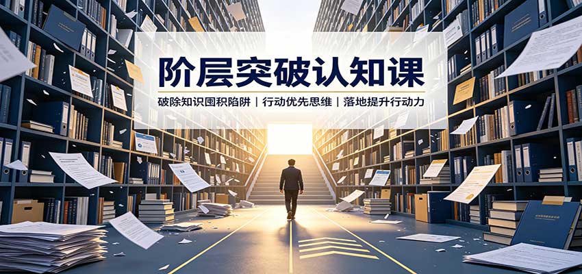 阶层突破认知课：破除知识囤积陷阱，行动优先思维，落地提升行动力 - 臻优资源网