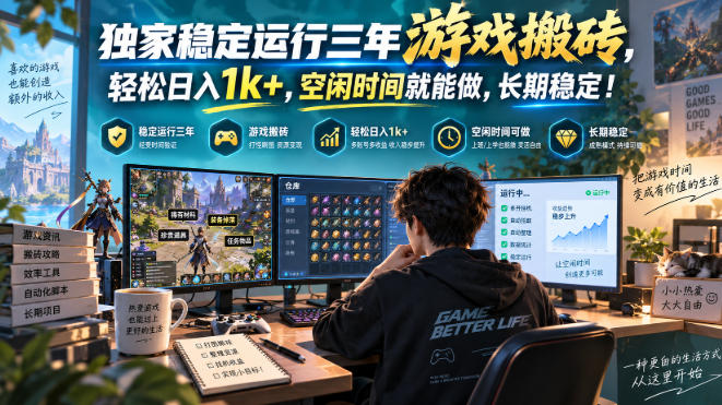 三款AI自动化游戏，日入千元，长期稳定，毫无保留的全部教给你！ - 臻优资源网