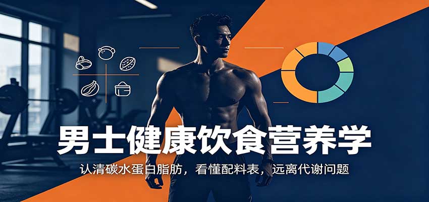 男士健康饮食营养学：认清碳水蛋白脂肪，看懂配料表，远离代谢问题 - 臻优资源网