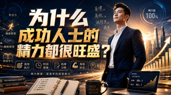 付费文章：为什么成功人士的精力都很旺盛？ - 臻优资源网