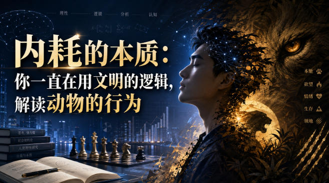 付费文章：内耗的本质：你一直在用文明的逻辑，解读动物的行为 - 臻优资源网