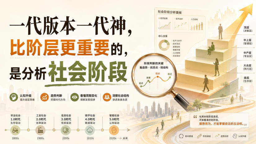 付费文章：一代版本一代神，比阶层更重要的，是分析社会阶段 - 臻优资源网