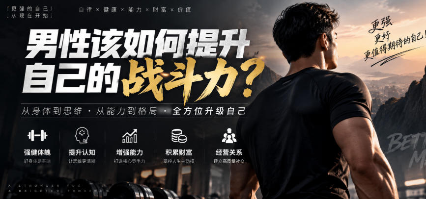 付费文章：男性该如何提升自己的战斗力？ - 臻优资源网