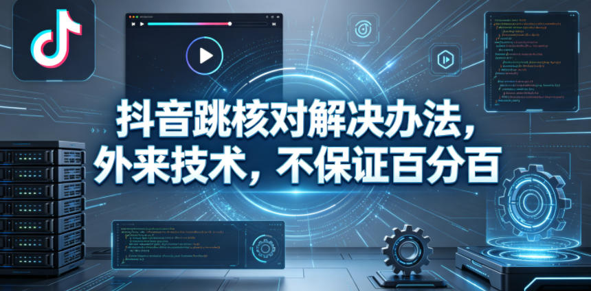 抖音跳核对解决办法，外来技术，不保证百分百 - 臻优资源网