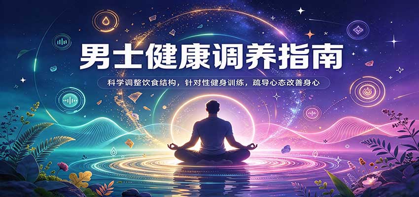 男士健康调养指南：科学调整饮食结构，针对性健身训练，疏导心态改善身心 - 臻优资源网