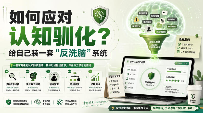 付费文章：如何应对认知驯化？给自己装一套“反洗脑”系统 - 臻优资源网