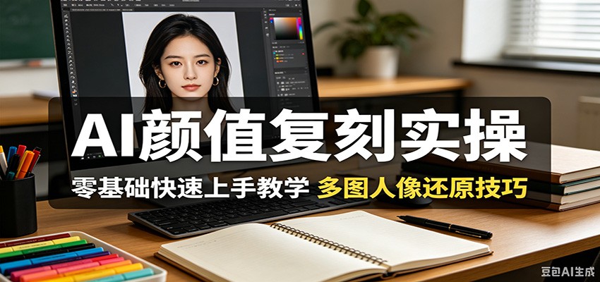 AI颜值复刻实操，零基础快速上手教学，多图人像还原技巧 - 臻优资源网