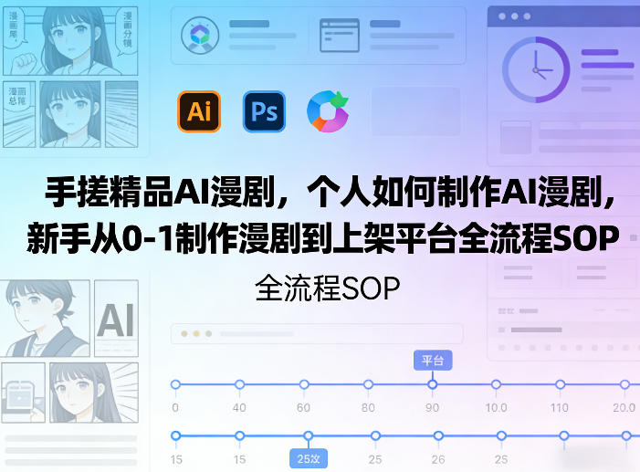 手搓精品AI漫剧，个人如何制作AI漫剧，新手从0-1制作漫剧到上架平台全流程SOP - 臻优资源网