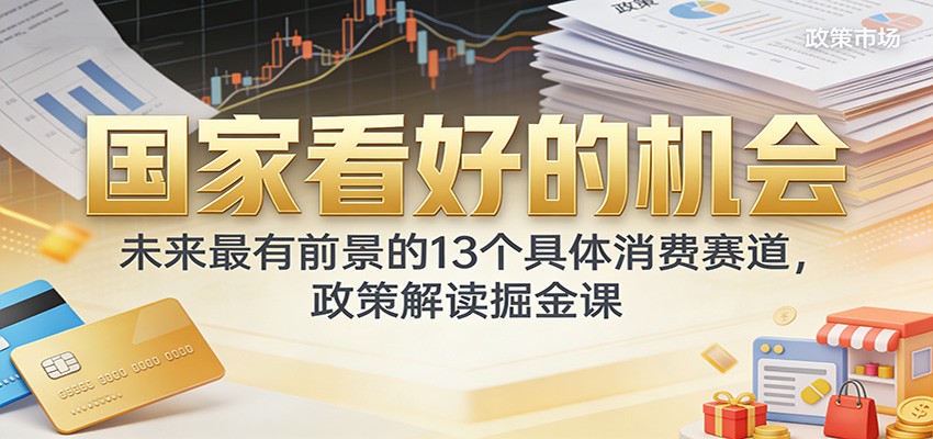 公众号付费文章:国家看好的机会,未来最有前景的13个具体消费赛道,政策解读掘金课 - 臻优资源网