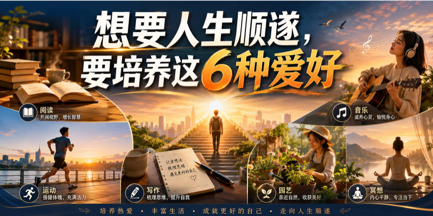 公众号付费文章：想要人生顺遂，要培养这6种爱好 - 臻优资源网