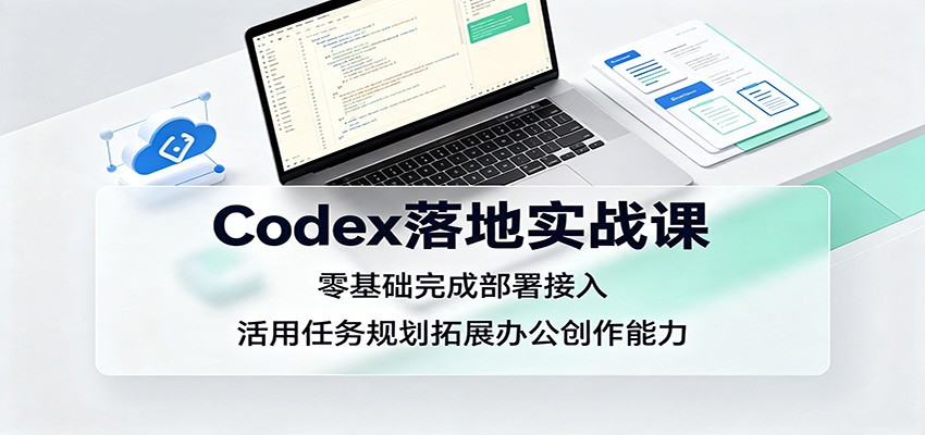 Codex落地实战课：零基础完成部署接入，活用任务规划拓展办公创作能力 - 臻优资源网