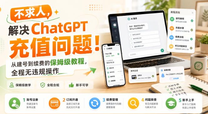 不求人，解决ChatGPT充值问题！从建号到续费的保姆级教程，全程无违规操作 - 臻优资源网