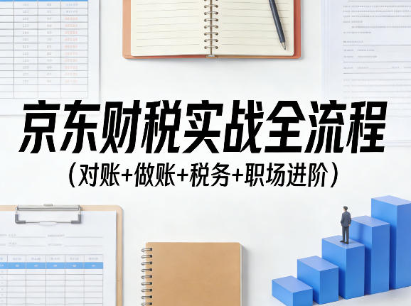 京东财税实战全流程（对账+做账+税务+职场进阶） - 臻优资源网