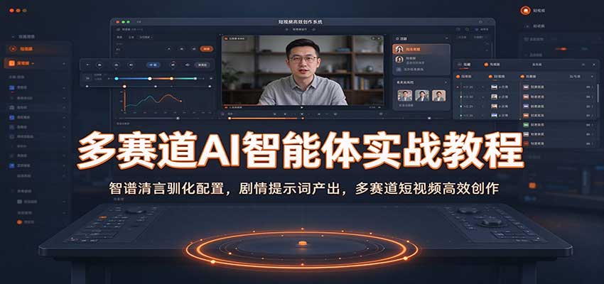 多赛道AI智能体实战教程：智谱清言驯化配置，剧情提示词产出，多赛道短视频高效创作 - 臻优资源网