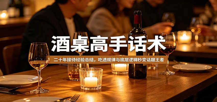 酒桌高手话术：二十年接待经验总结，吃透规律与底层逻辑秒变话题王者 - 臻优资源网
