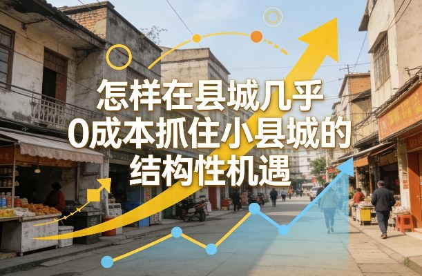 付费文章：怎样在县城几乎0成本抓住小县城的结构性机遇 - 臻优资源网