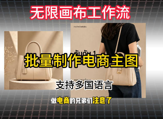 无限画布工作流搭建教程,一键电商主图批量制作,批量下载,支持多国语言 - 臻优资源网