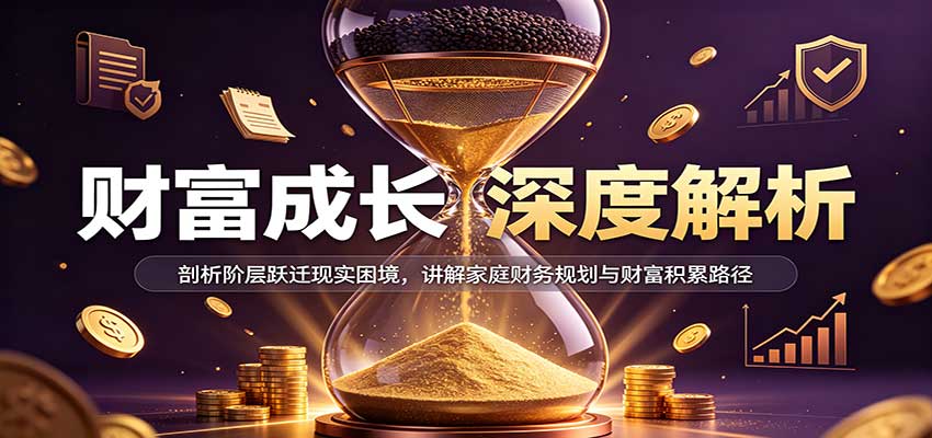 财富成长深度解析：剖析阶层跃迁现实困境，讲解家庭财务规划与财富积累路径 - 臻优资源网