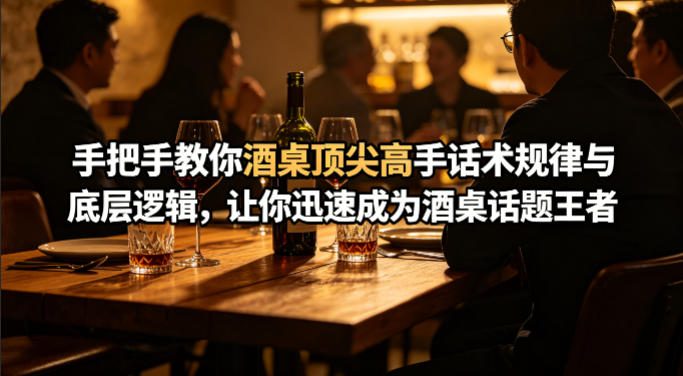 付费文章：手把手教你酒桌顶尖高手话术规律与底层逻辑，让你迅速成为酒桌话题王者(二十年全网独家经验分享) - 臻优资源网