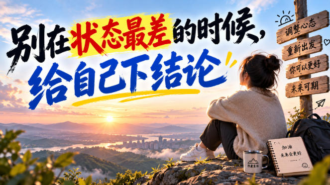 某公众号付费文章：别在状态最差的时候，给自己下结论 - 臻优资源网